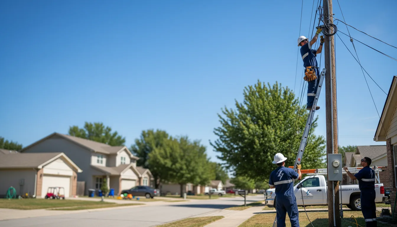 Residential electrician providing installation services in Camp Springs, MD